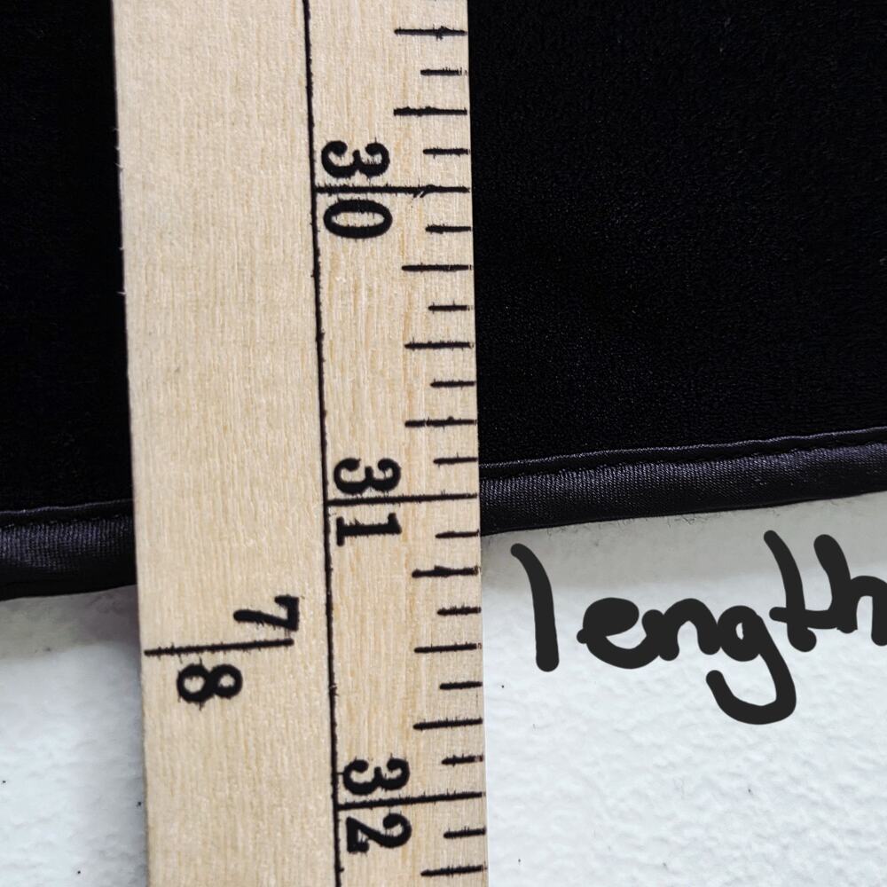 Soft Surroundings Tai Velvet Black Tunic SZ M Mandarin Collar Zen Minimalist Art - Picture 15 of 16